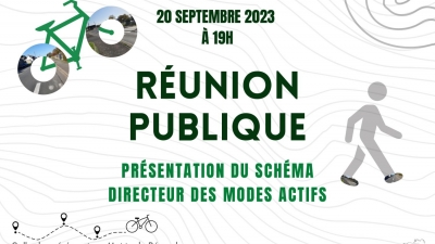 [Photo] - Réunion publique : présentation des schémas directeurs des modes actifs - 2023-09-20